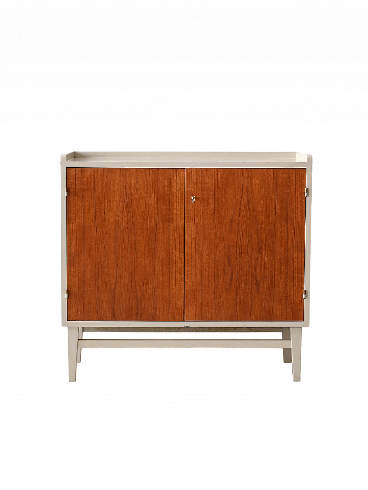 Teak sideboard with hinged doors, 1960s 13