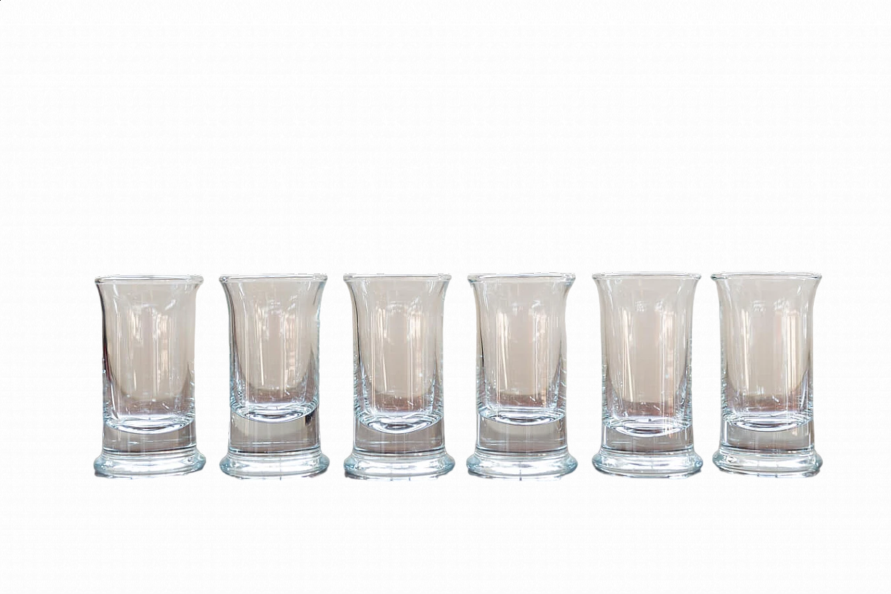 6 Short crystal liquor glasses, 1970s 6