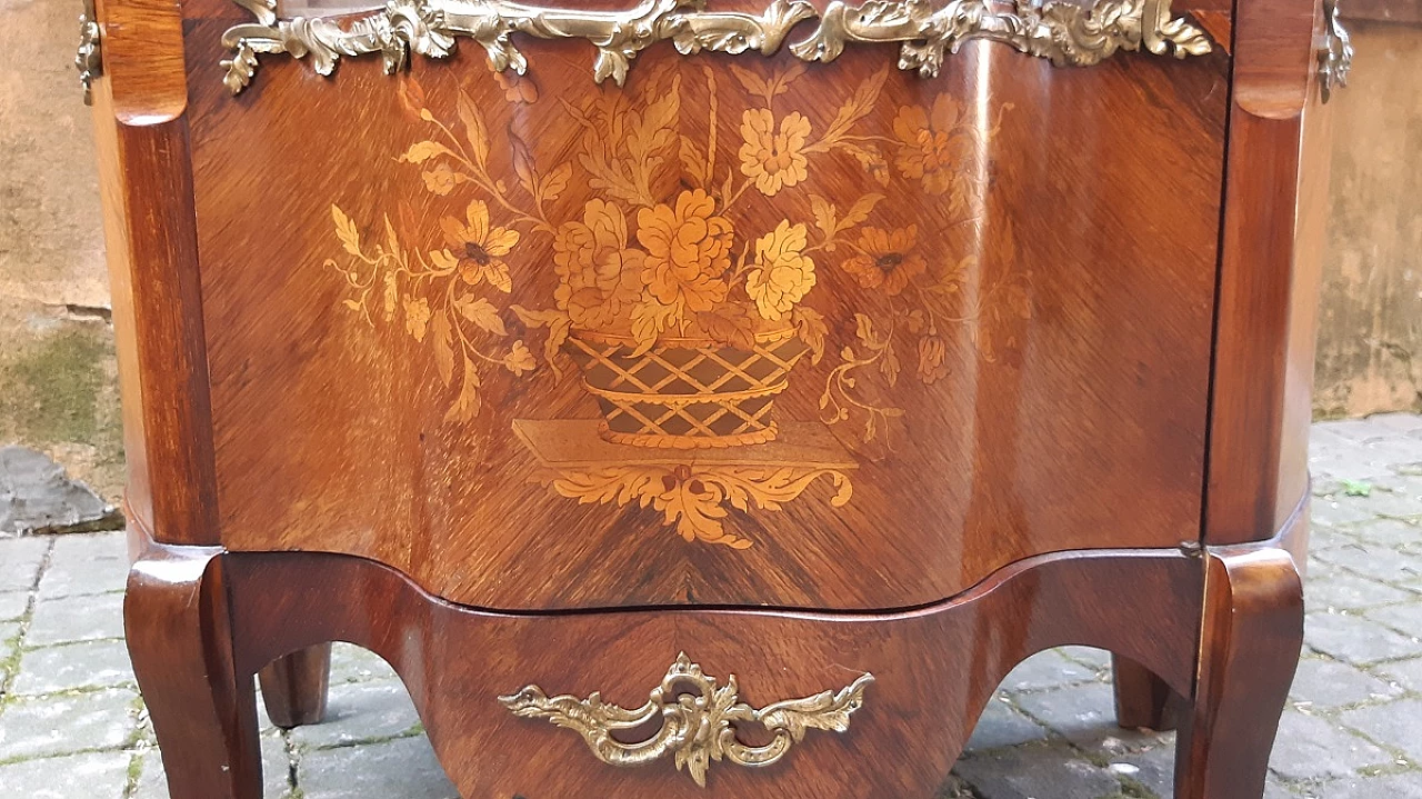 Napoleon III walnut display cabinet, second half of the 19th century 3