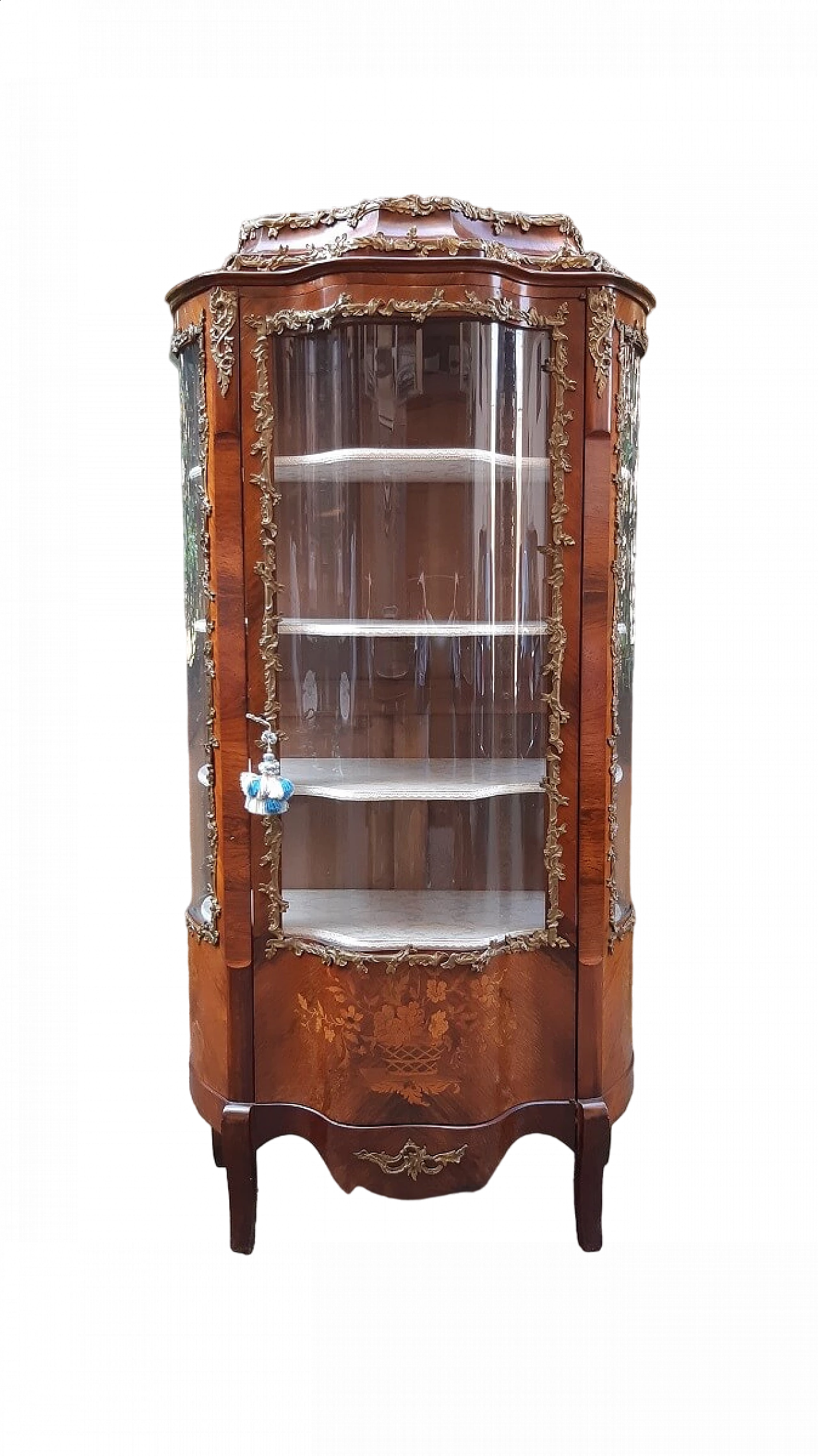 Napoleon III walnut display cabinet, second half of the 19th century 13