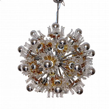 Sputinik Murano glass chandelier by Mazzega, 1970s