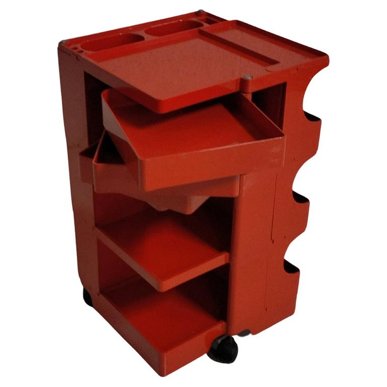 Carrello Boby rosso di Joe Colombo per Bieffeplast, anni '70 1