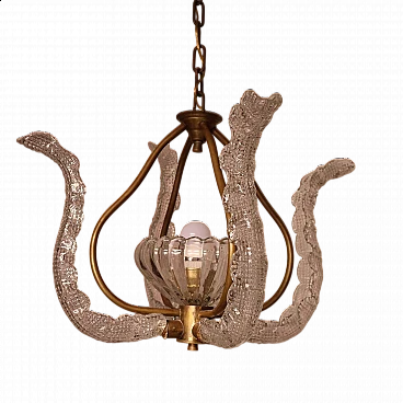 Lampadario Art Deco di Ercole Barovier, anni '40