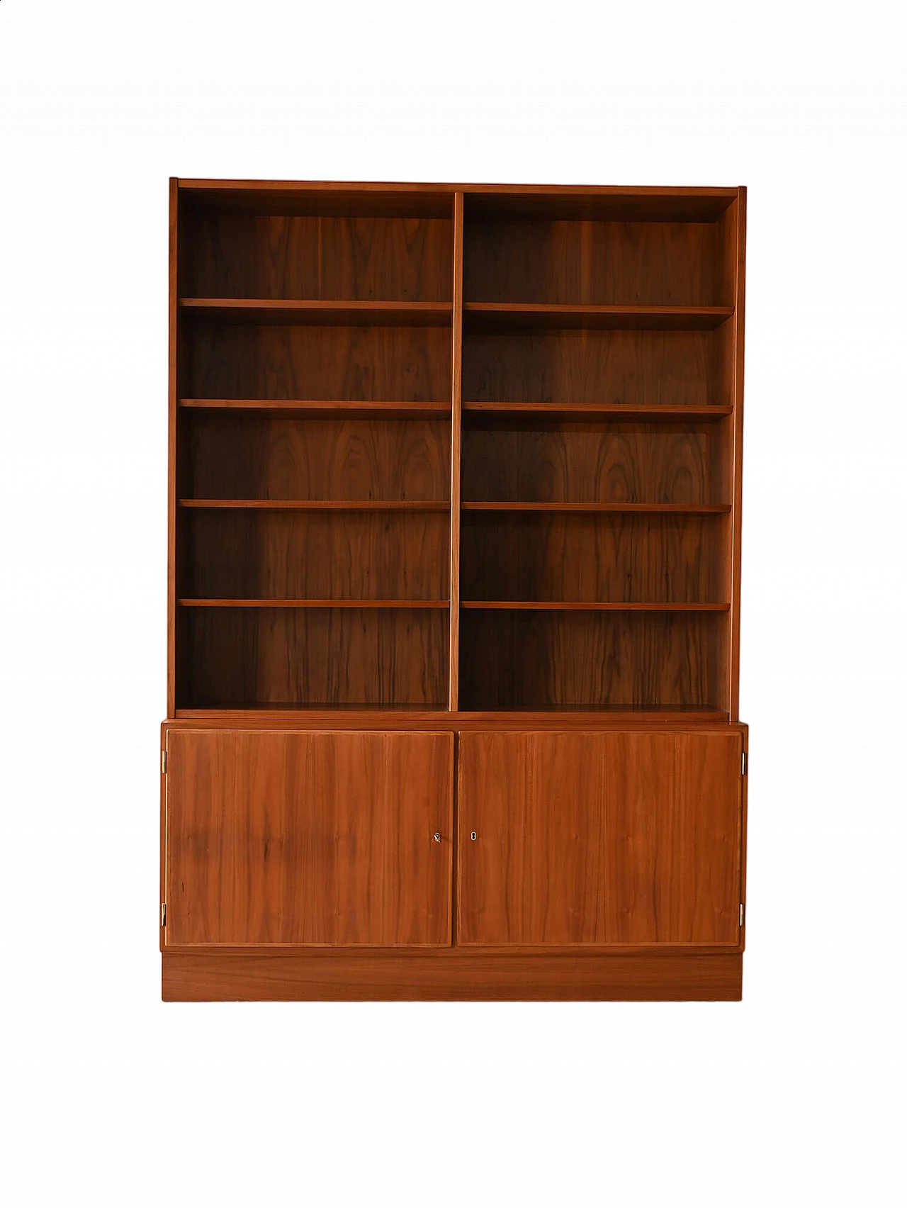 Teak bookcase with cabinet, 1970s 11