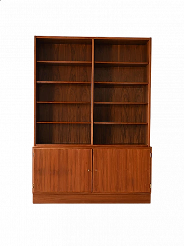 Teak bookcase with cabinet, 1970s