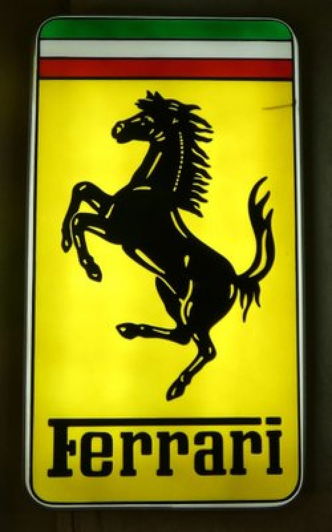 Ferrari neon sign in acrylic glass and steel, 1978 3