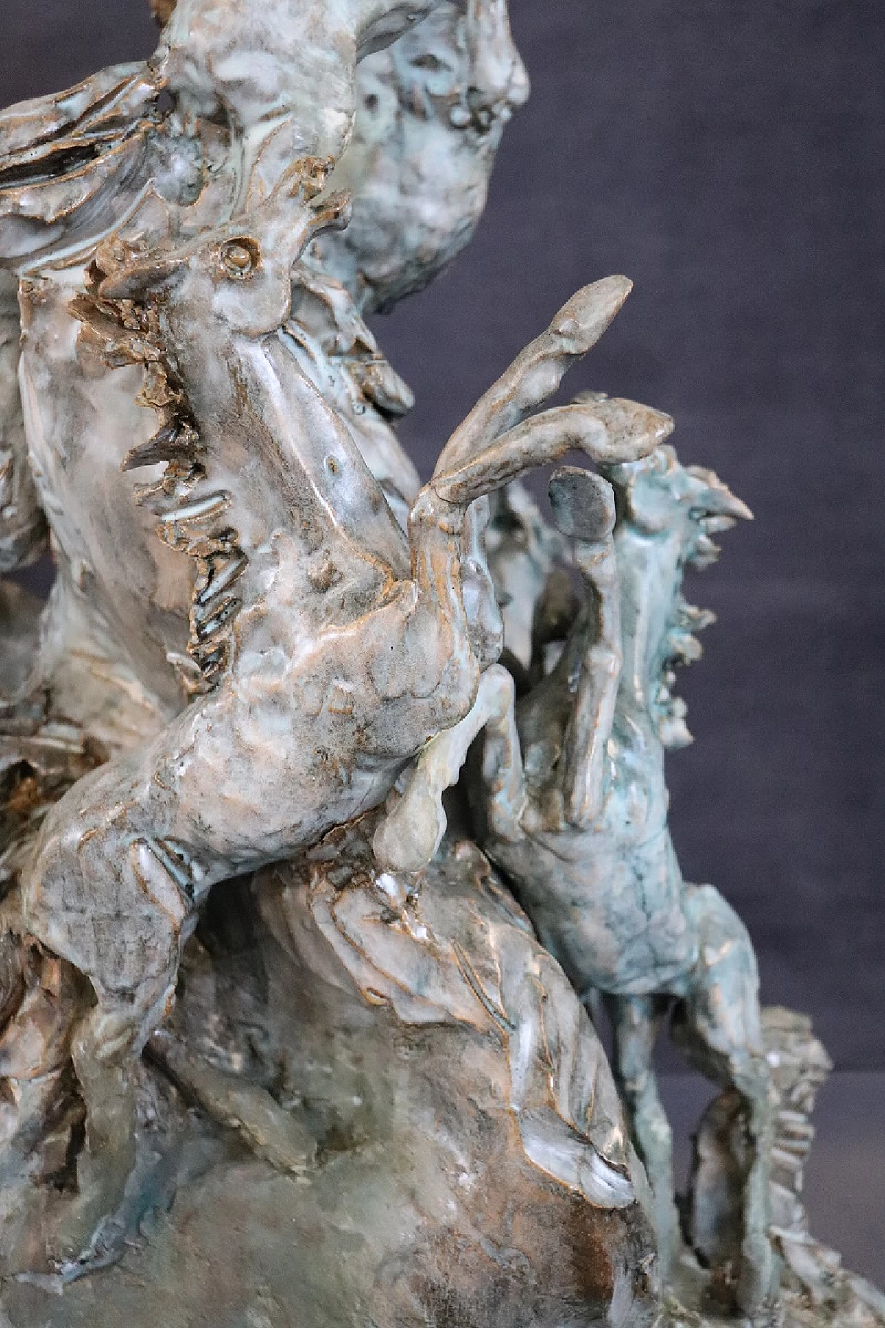 Carlo Morelli, Horses, ceramic sculpture, 1970s 7