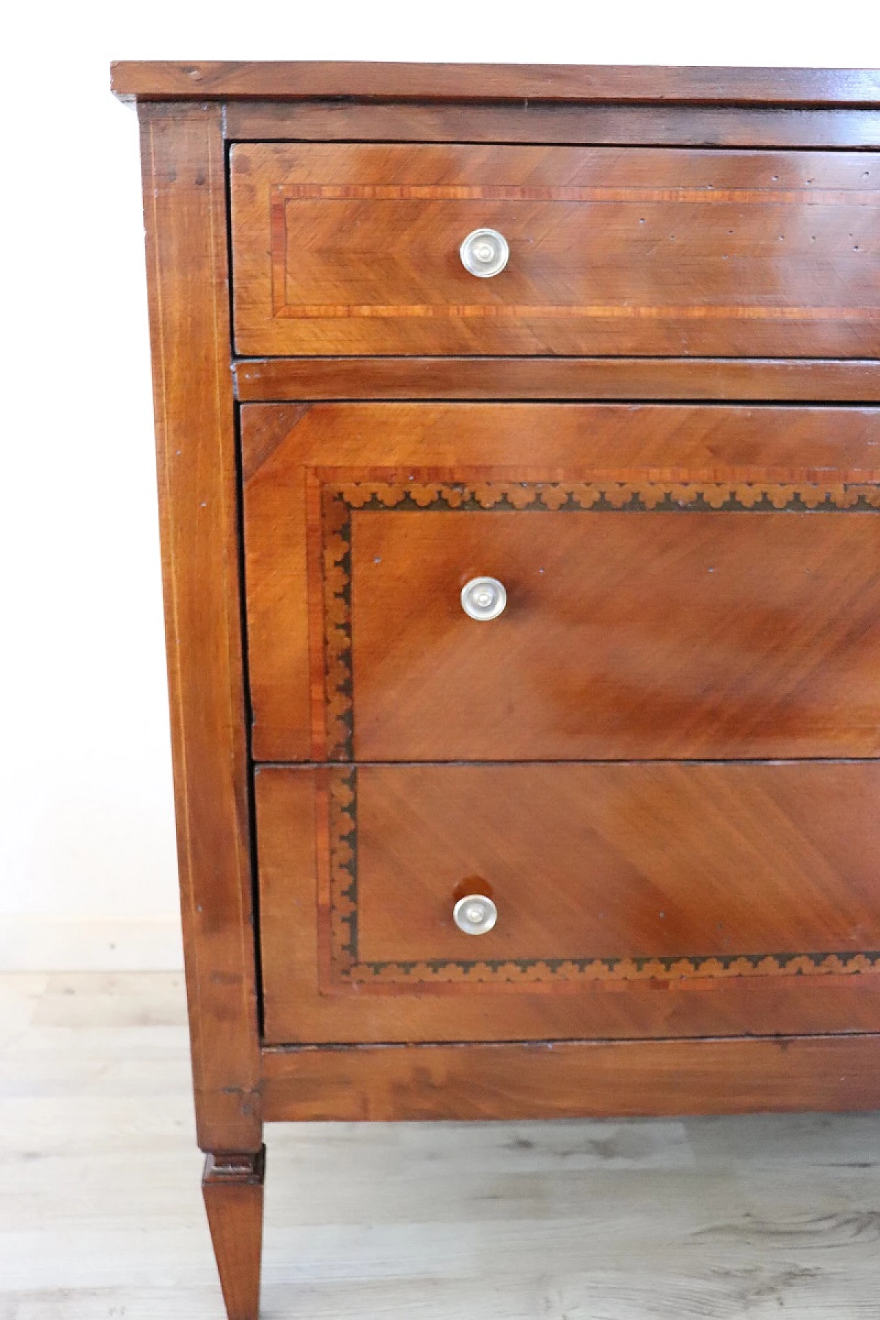 Louis XVI style inlaid wood dresser 6