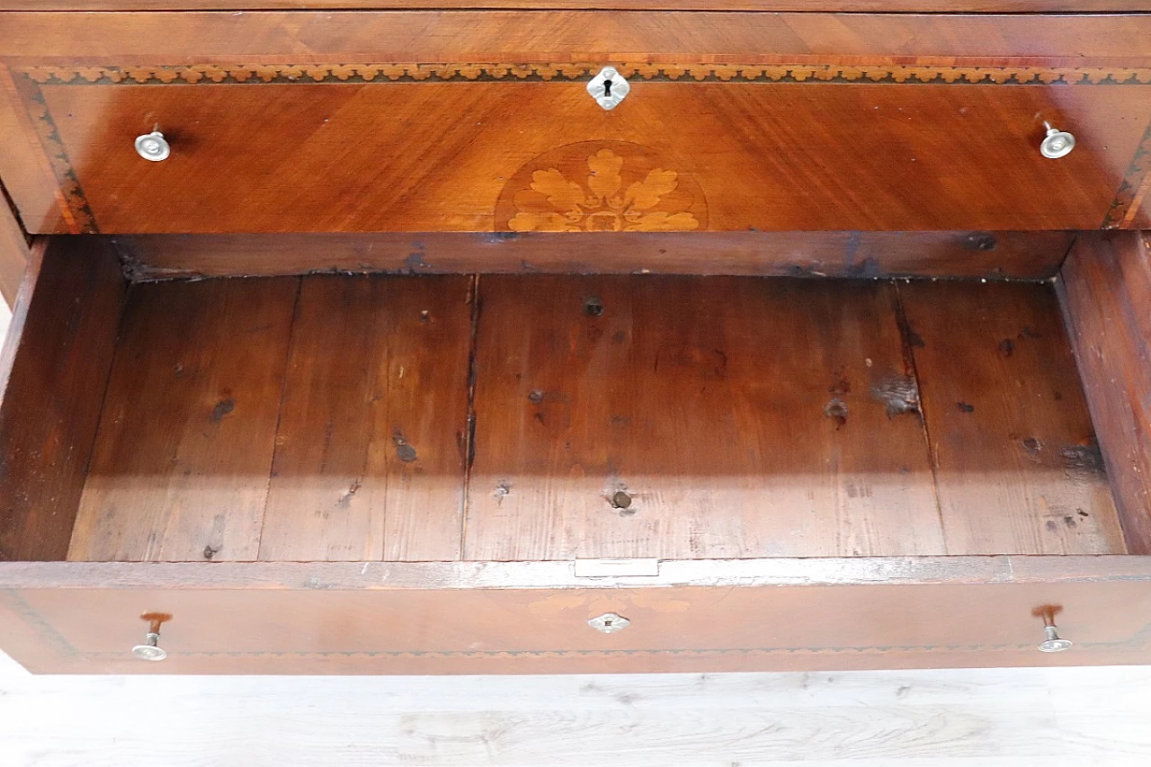 Louis XVI style inlaid wood dresser 11