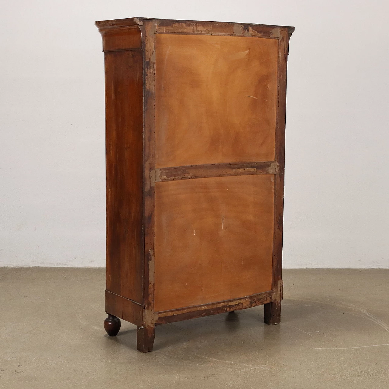 Walnut secrétaire with drawers and flap door, 19th century 10