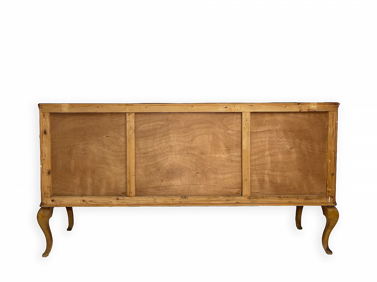 Walnut sideboard with two drawers and hinged side doors, 1950s 21