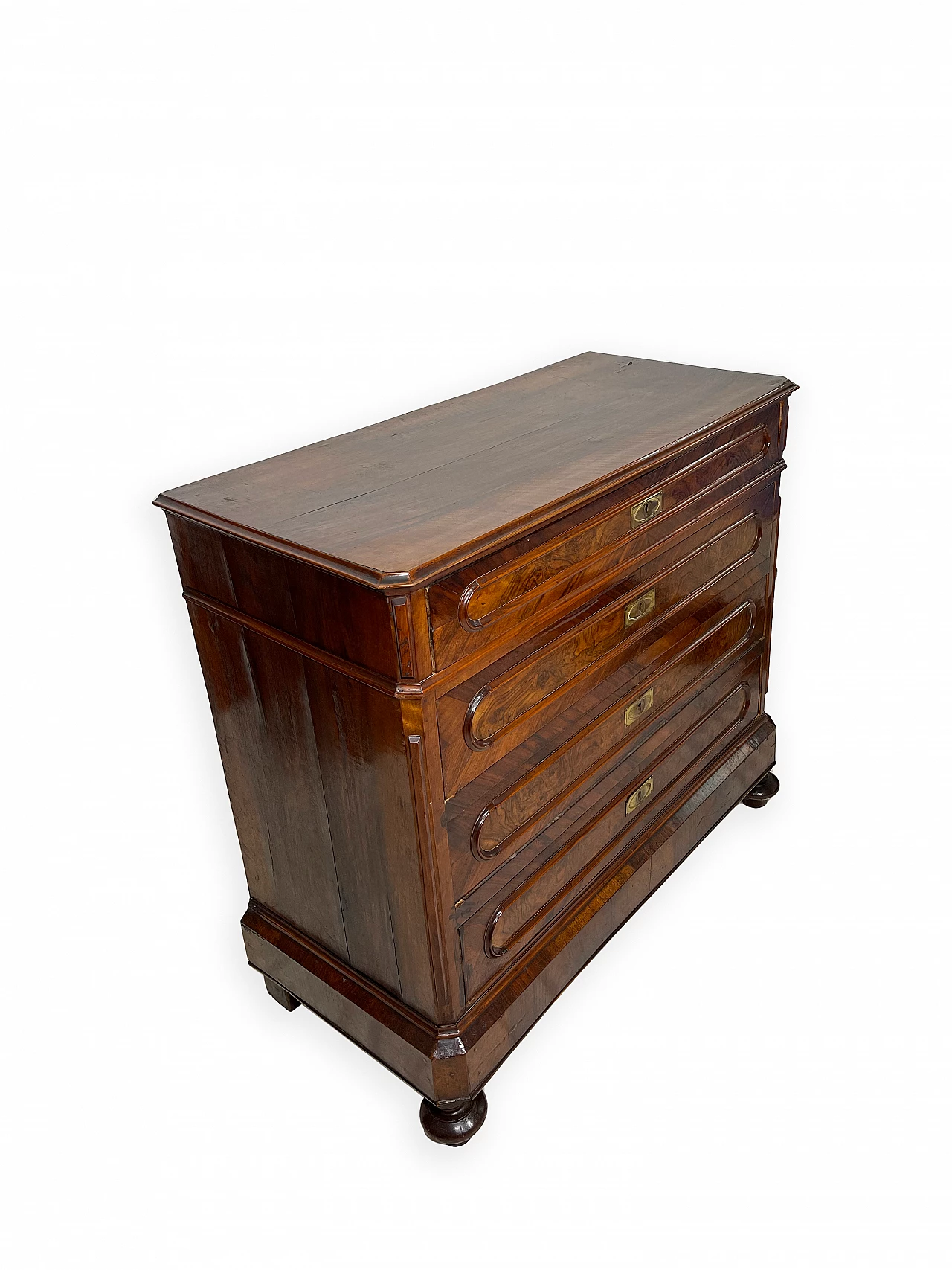 Chest of drawers with walnut burl decoration, late 19th century 9