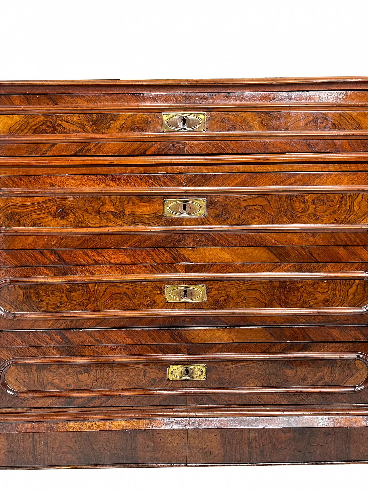 Chest of drawers with walnut burl decoration, late 19th century 22