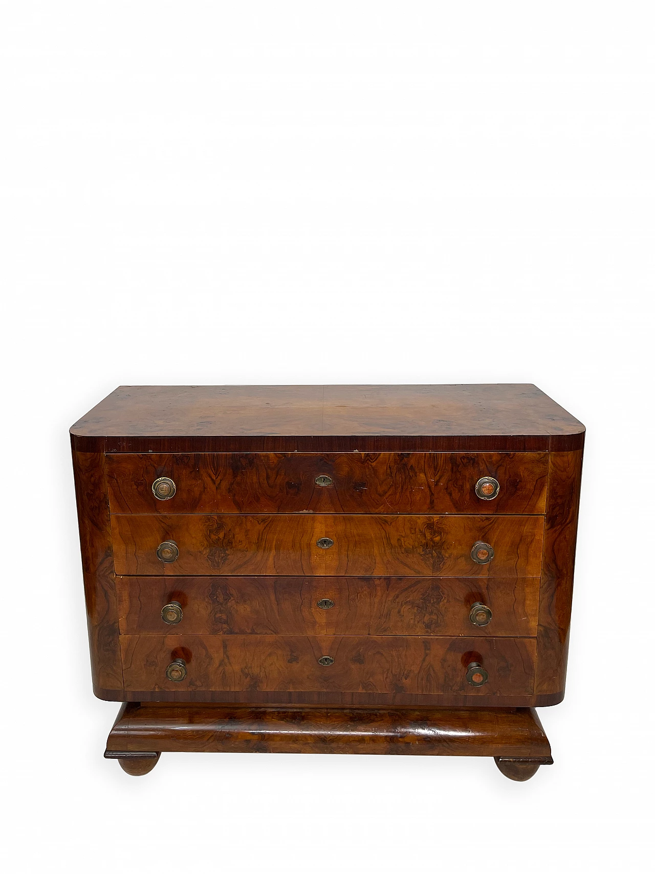 Chest of drawers in burl walnut, 1930s 2