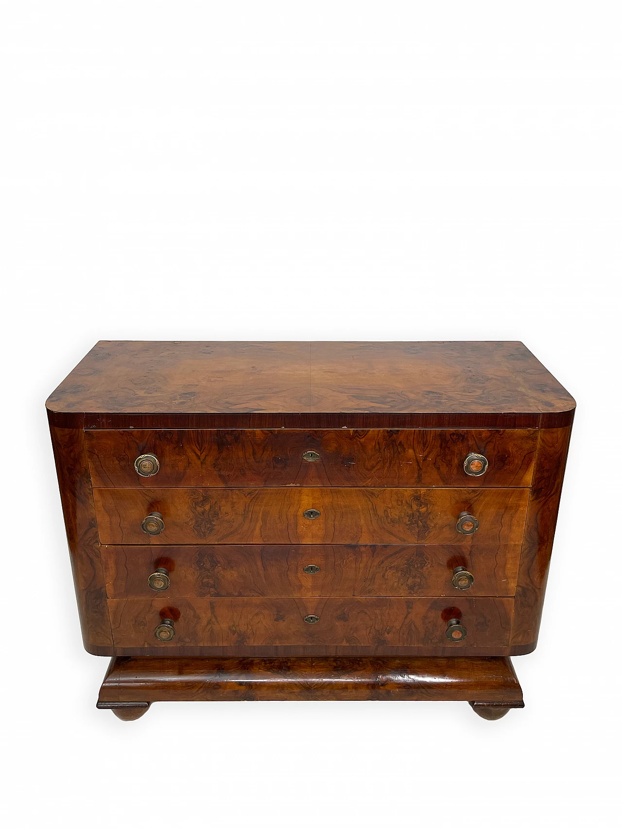 Chest of drawers in burl walnut, 1930s 3