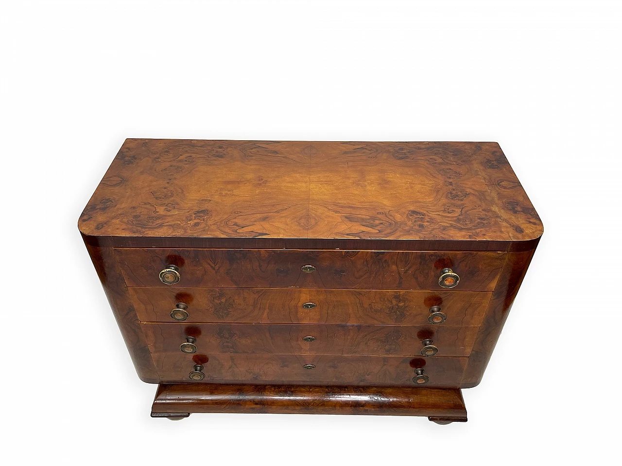 Chest of drawers in burl walnut, 1930s 7