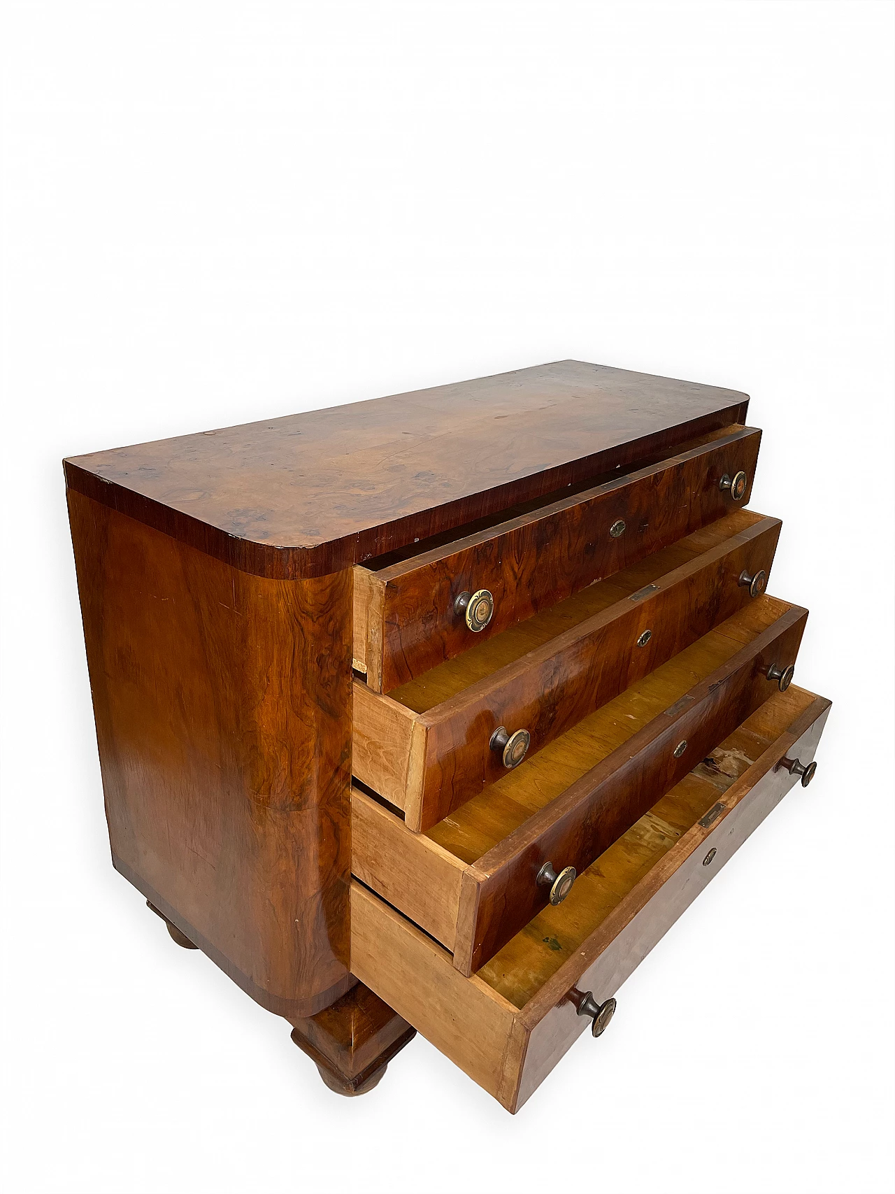 Chest of drawers in burl walnut, 1930s 11