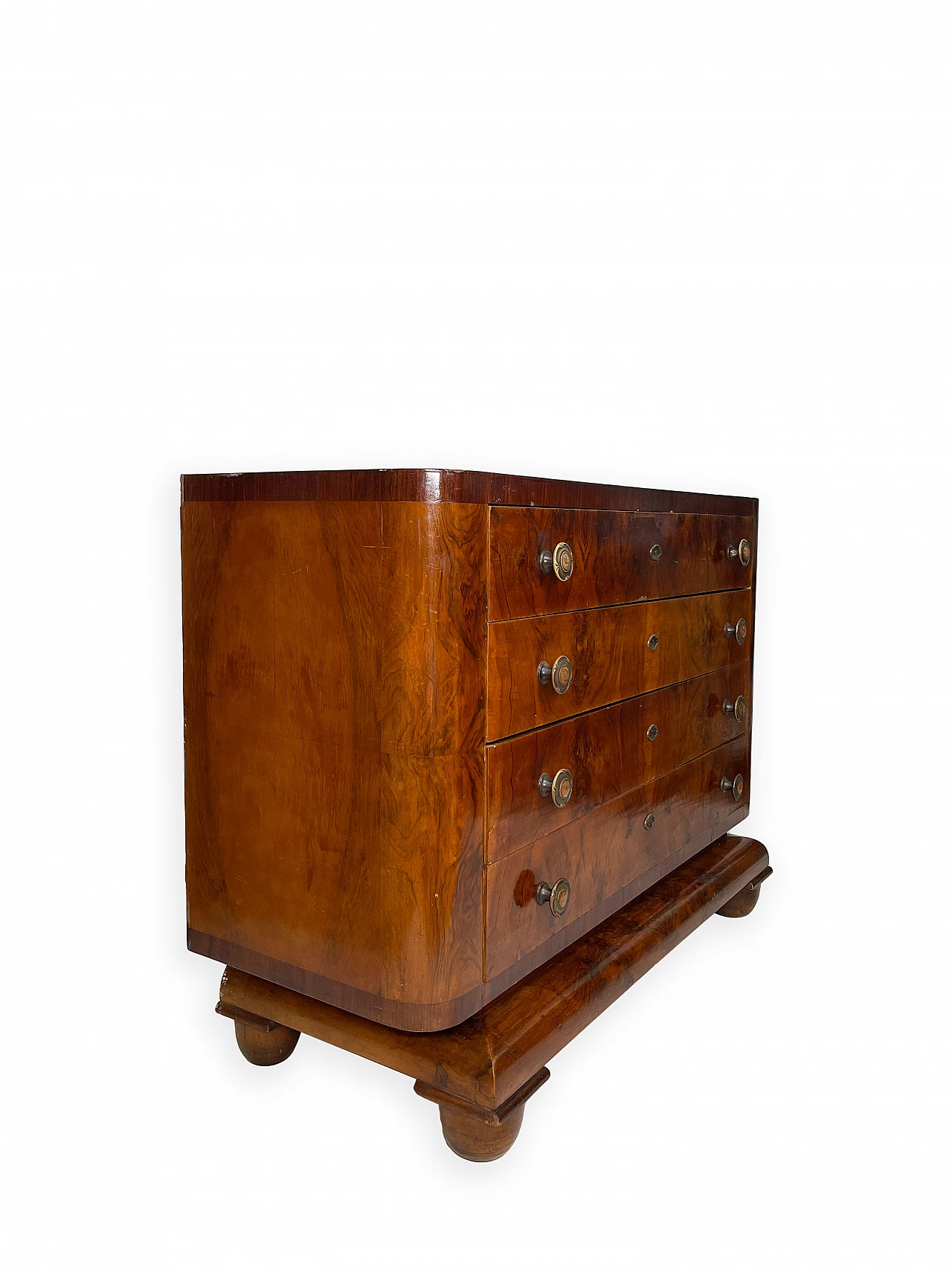 Chest of drawers in burl walnut, 1930s 13