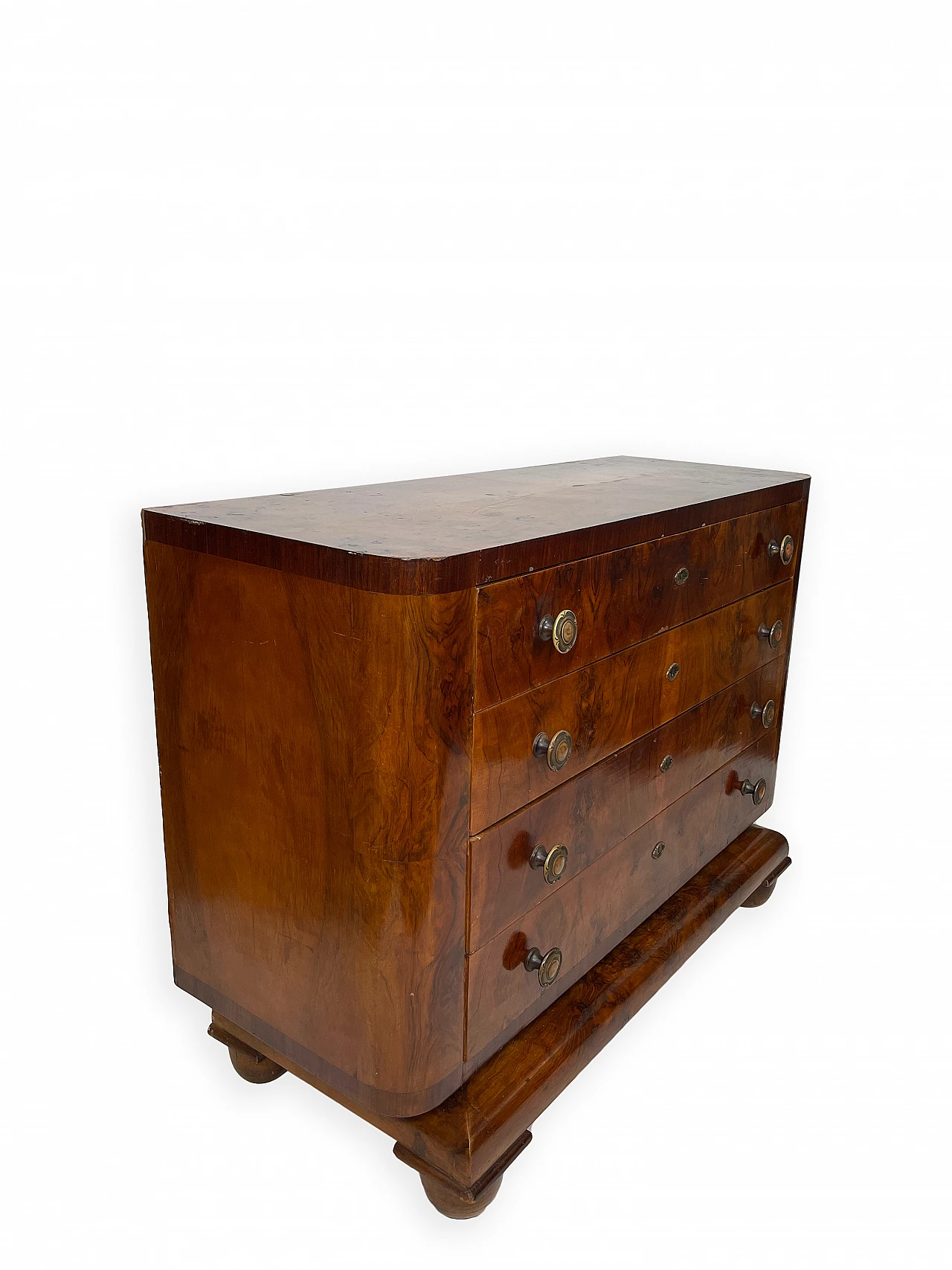 Chest of drawers in burl walnut, 1930s 15