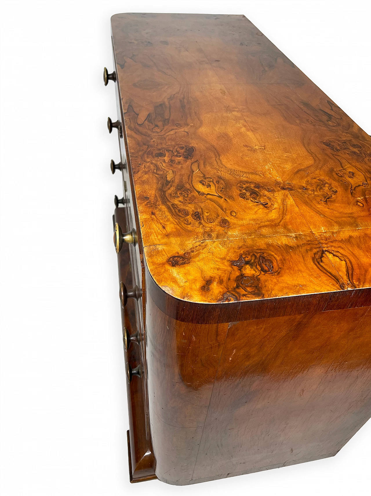 Chest of drawers in burl walnut, 1930s 24