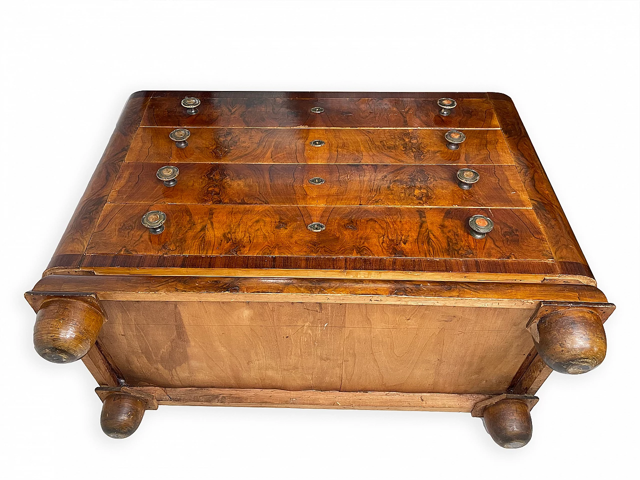 Chest of drawers in burl walnut, 1930s 25