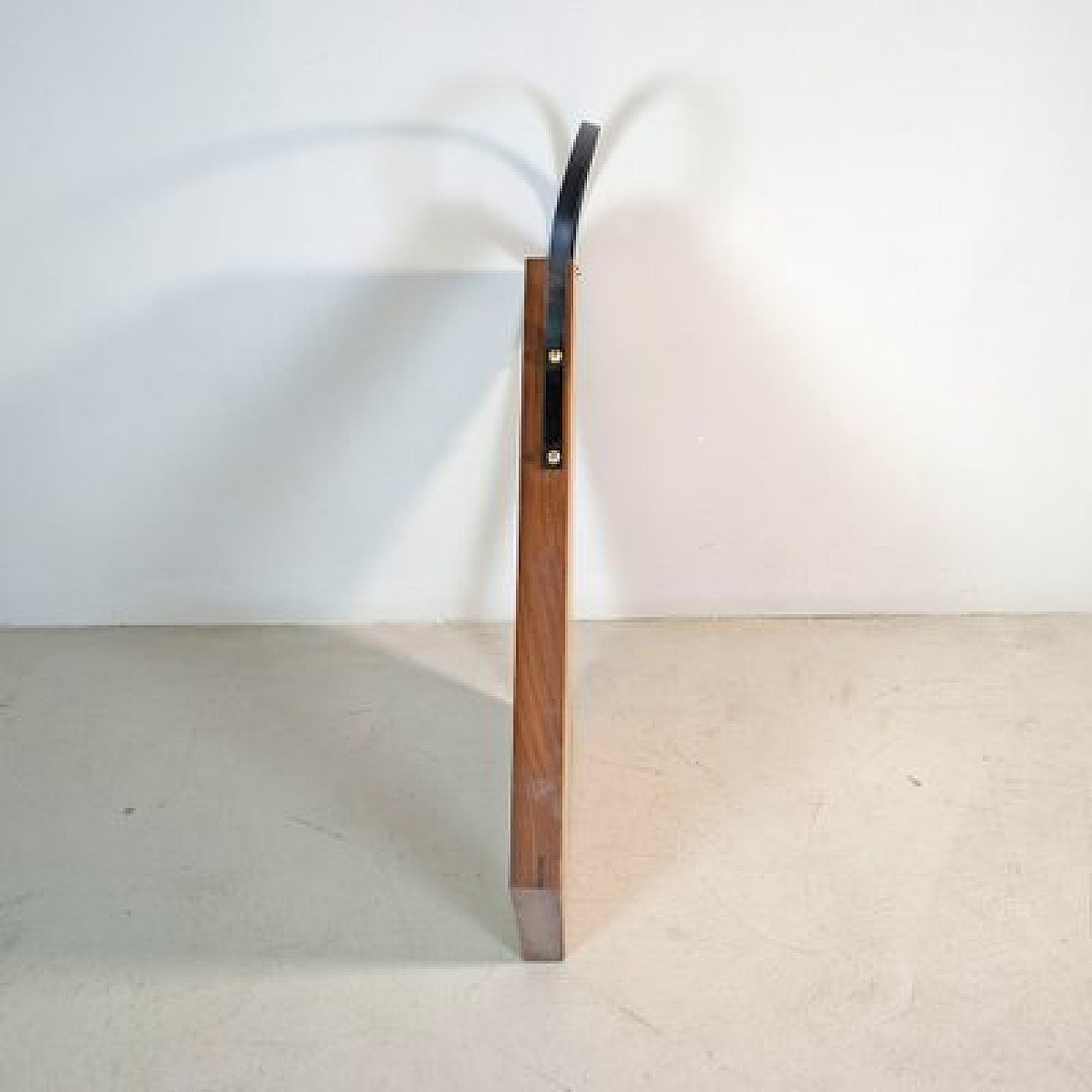 Pentagonal mirror with walnut frame, 1960s 4