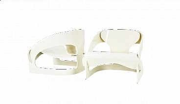 Pair of 4801 armchairs by Joe Colombo for Kartell, 1960s