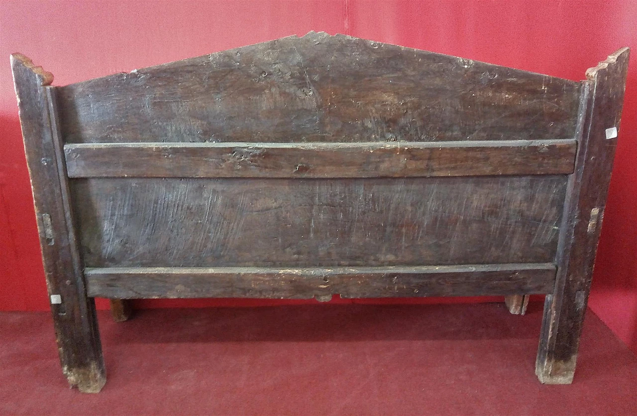 Three-seater oak bench, 17th century 9