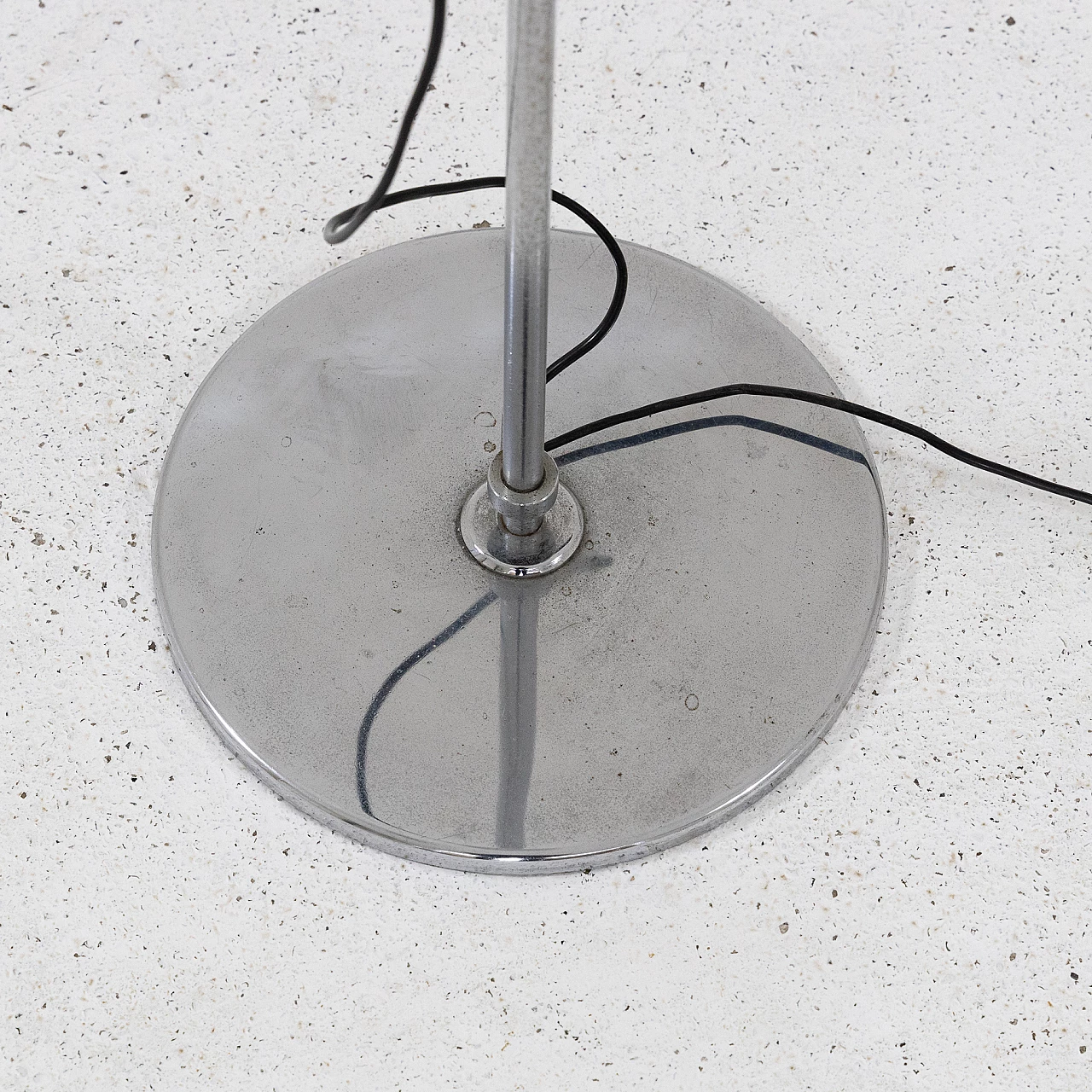 Chromed metal adjustable floor lamp, 1970s 7