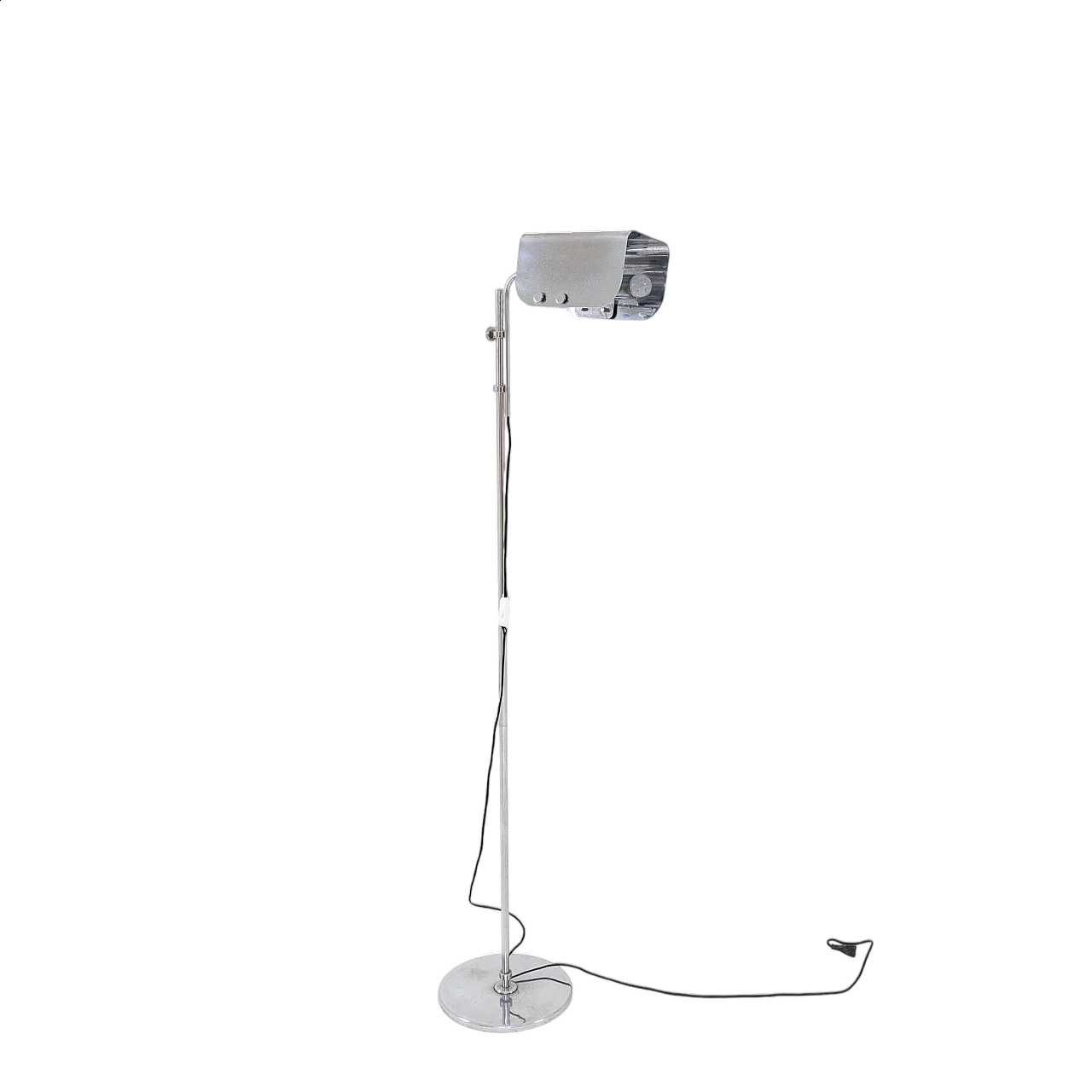 Chromed metal adjustable floor lamp, 1970s 14