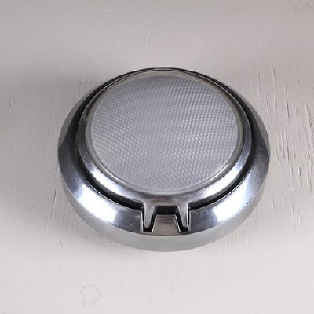 Round metal and glass wall light by Luce Plan, 1950s 1