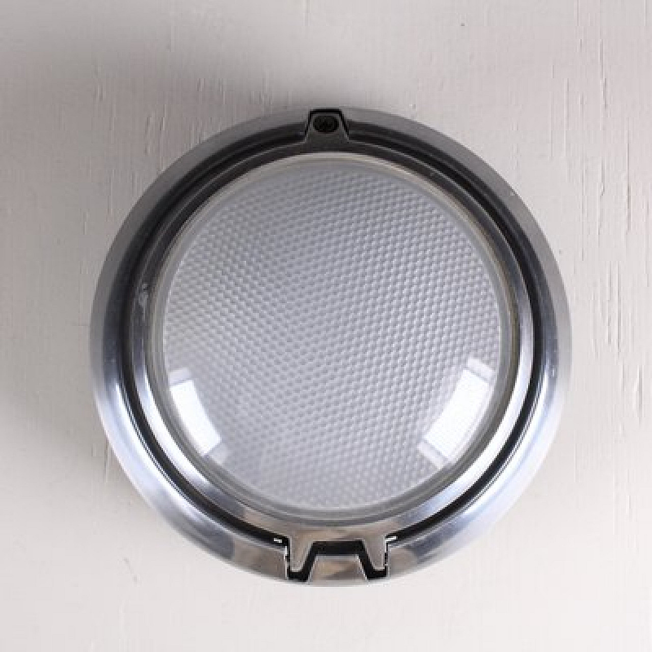 Round metal and glass wall light by Luce Plan, 1950s 2