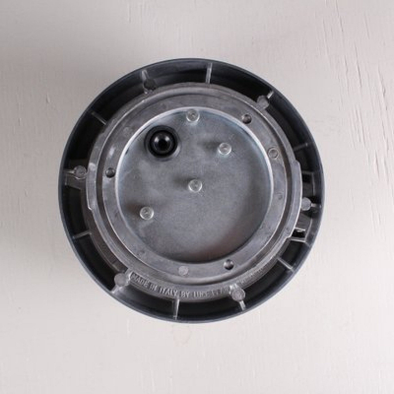 Round metal and glass wall light by Luce Plan, 1950s 3