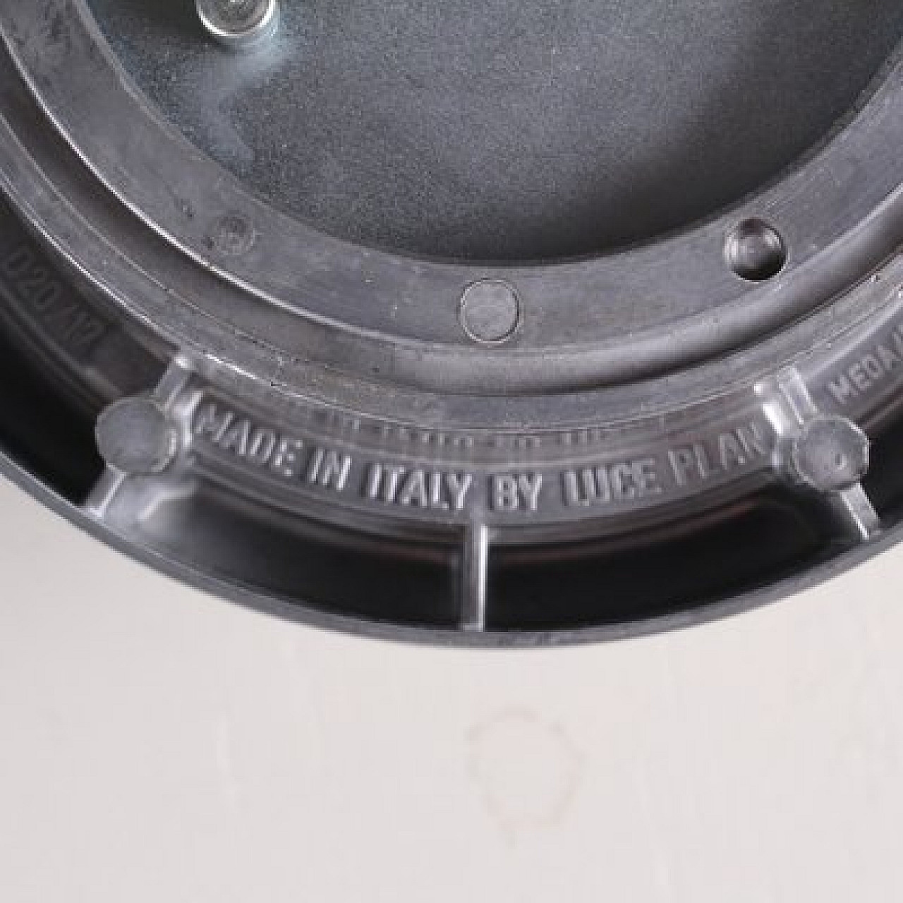 Round metal and glass wall light by Luce Plan, 1950s 6