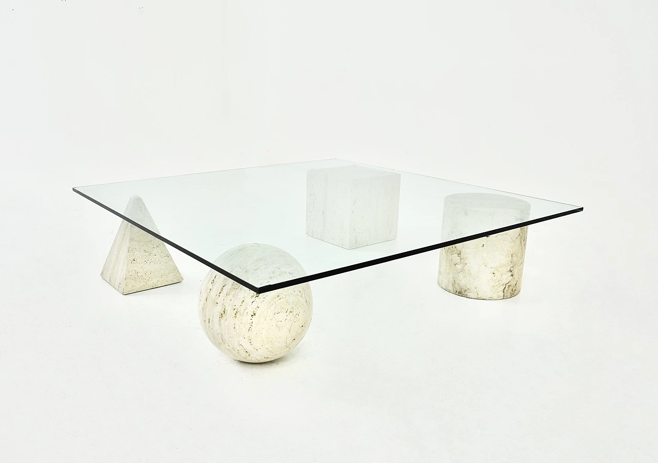 Coffee table in Metafora by Vignelli for Casiglio- style, 1970s 1
