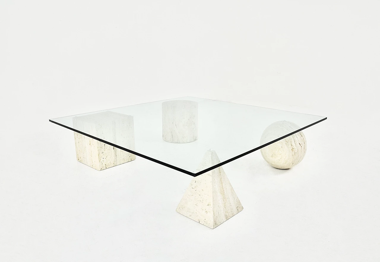 Coffee table in Metafora by Vignelli for Casiglio- style, 1970s 3