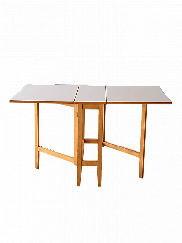 Extendable teak table with formica top, 1960s