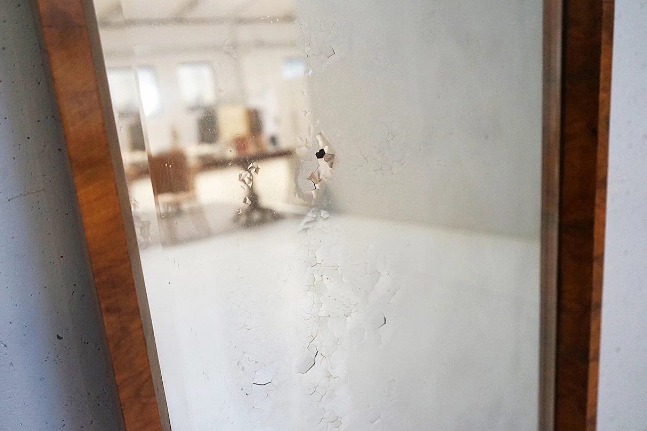 Specchiera in cartella di radica di noce, inizio '900 5