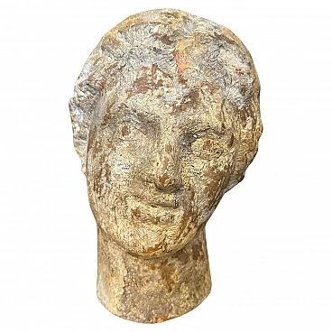 Sicilian terracotta woman's head, 1930s