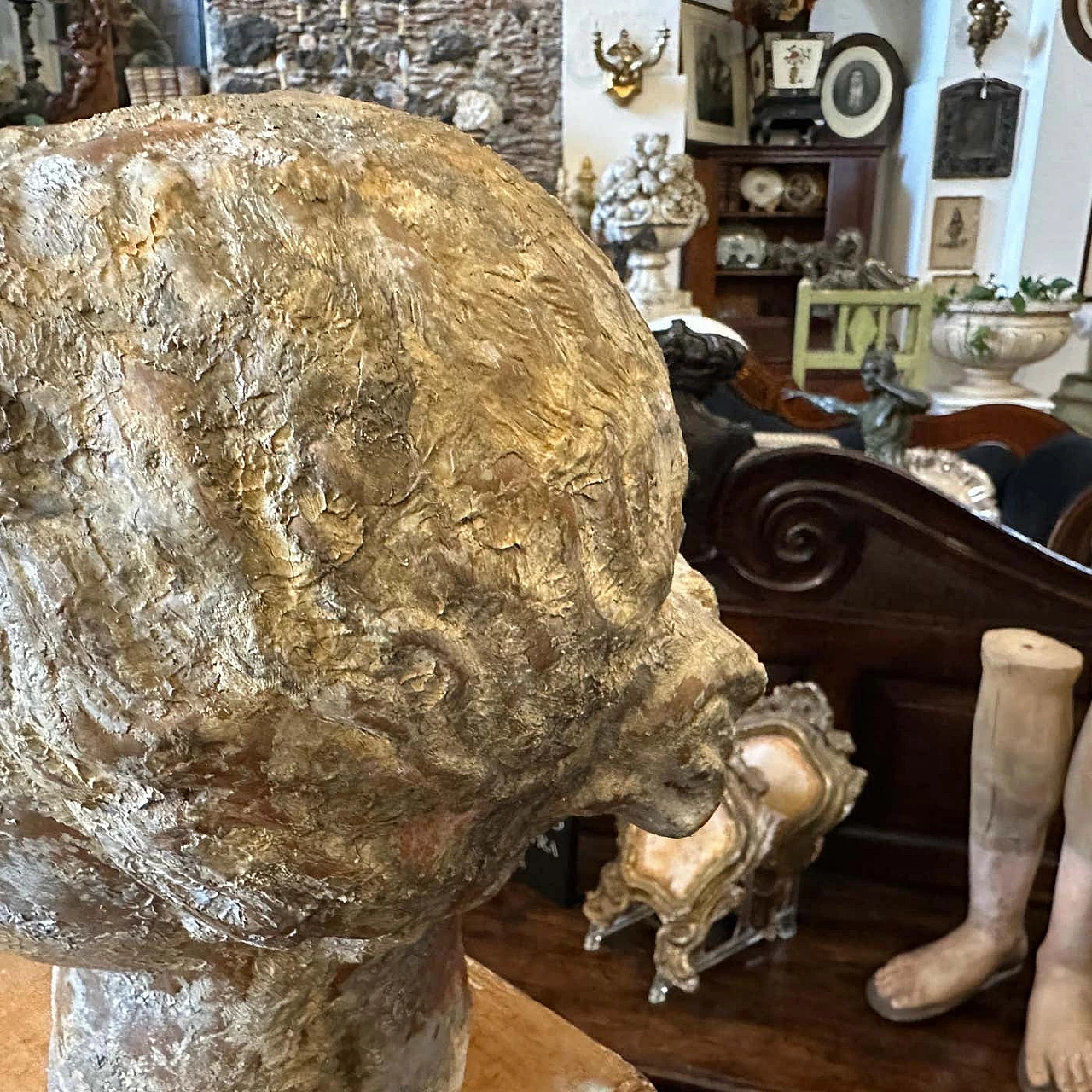 Sicilian terracotta woman's head, 1930s 8