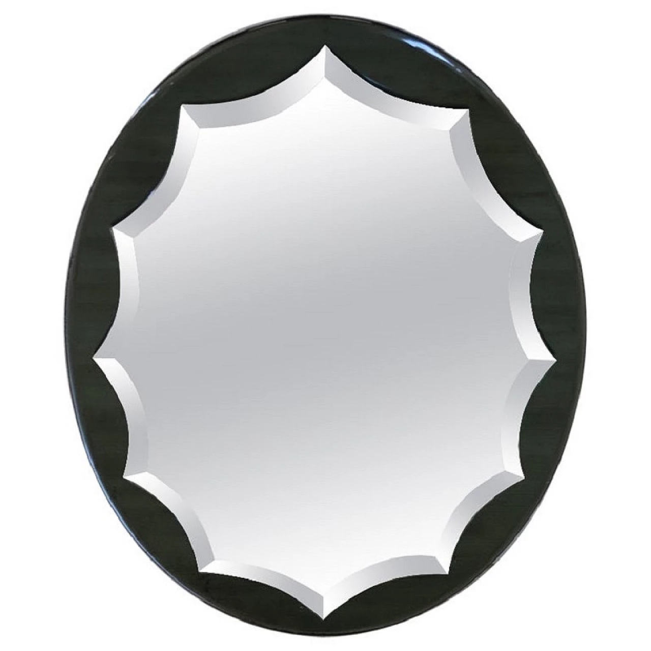 Oval wall mirror, 1960s 1