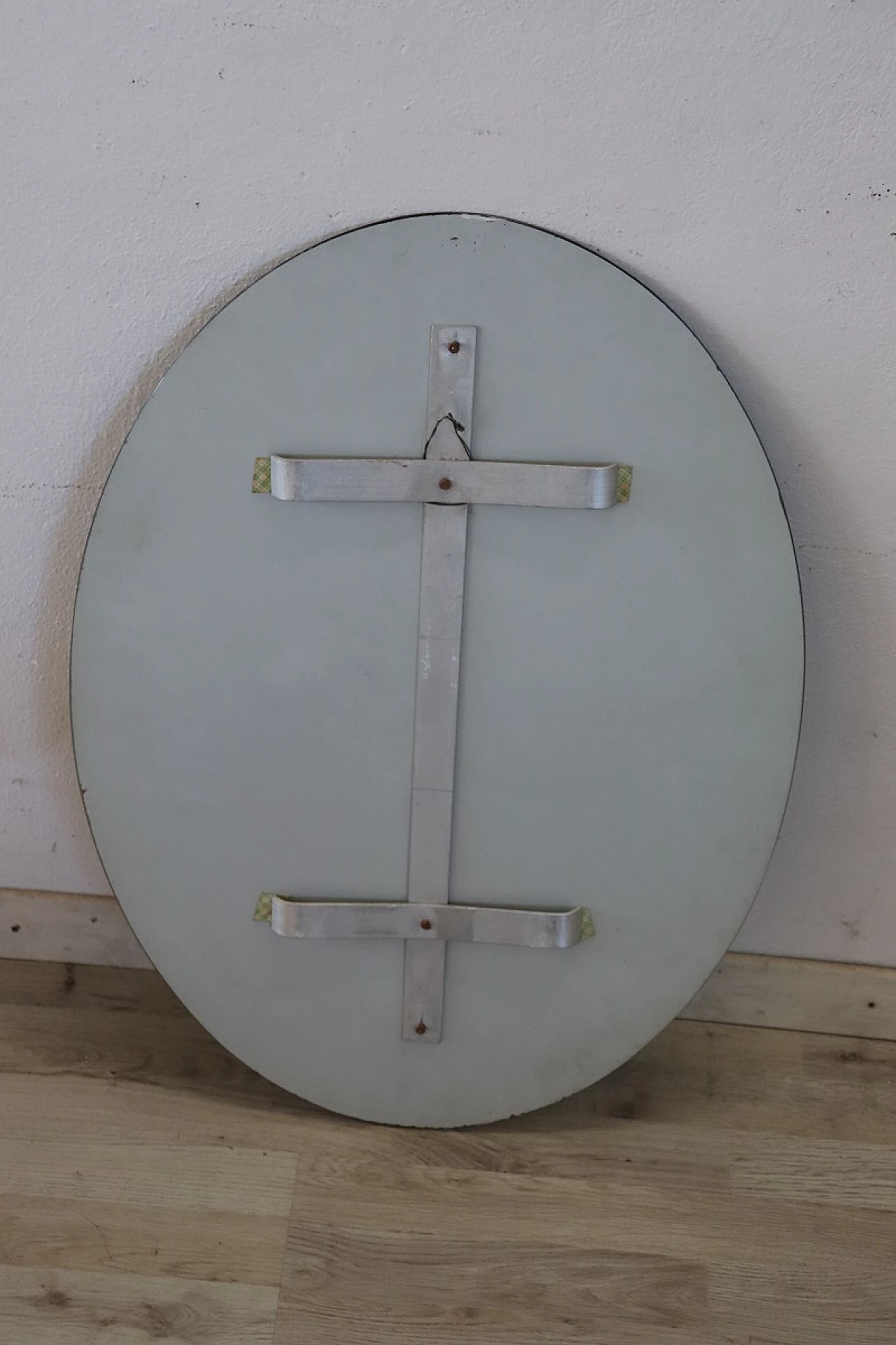 Oval wall mirror, 1960s 5