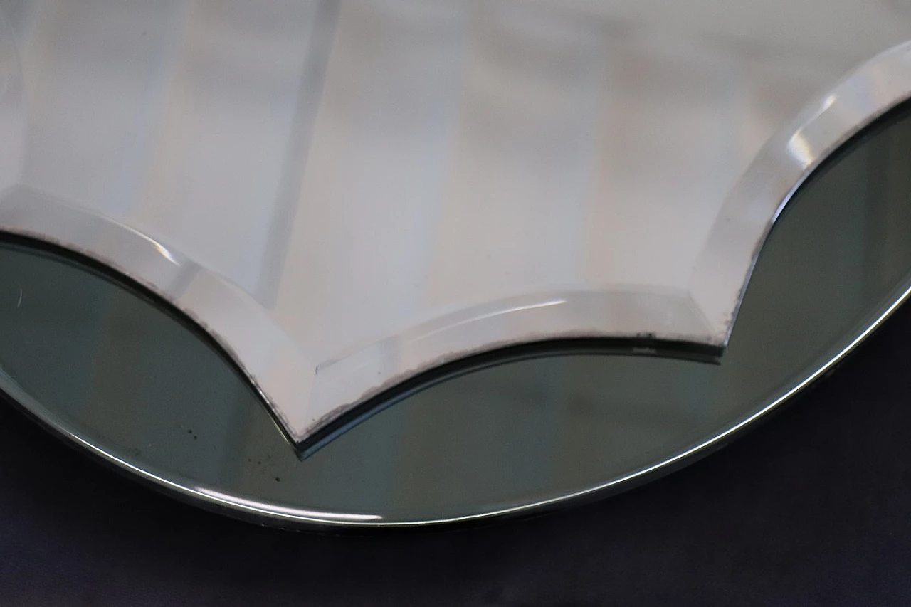 Specchiera da muro ovale, anni '60 7