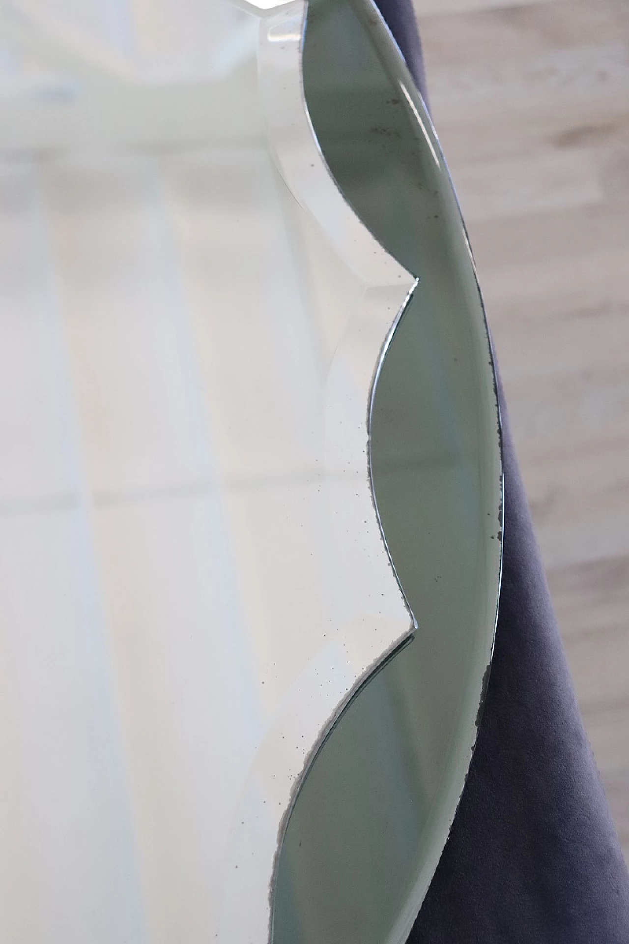 Specchiera da muro ovale, anni '60 9