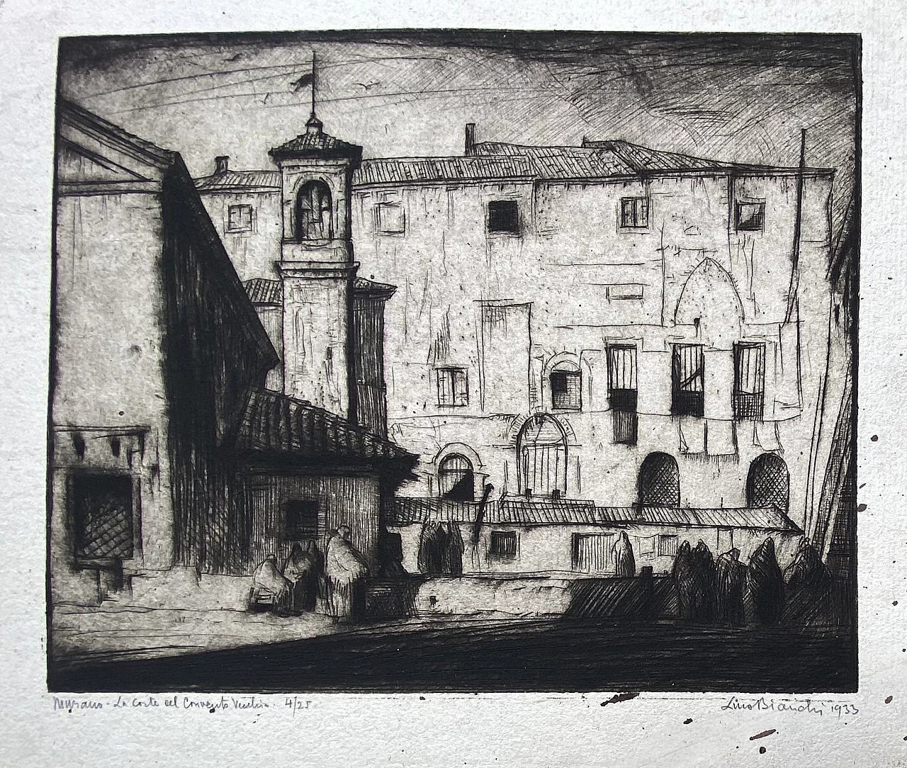Bianchi Barriviera, Murano - Corte del Convento Vecchio, stampa, 1933 1