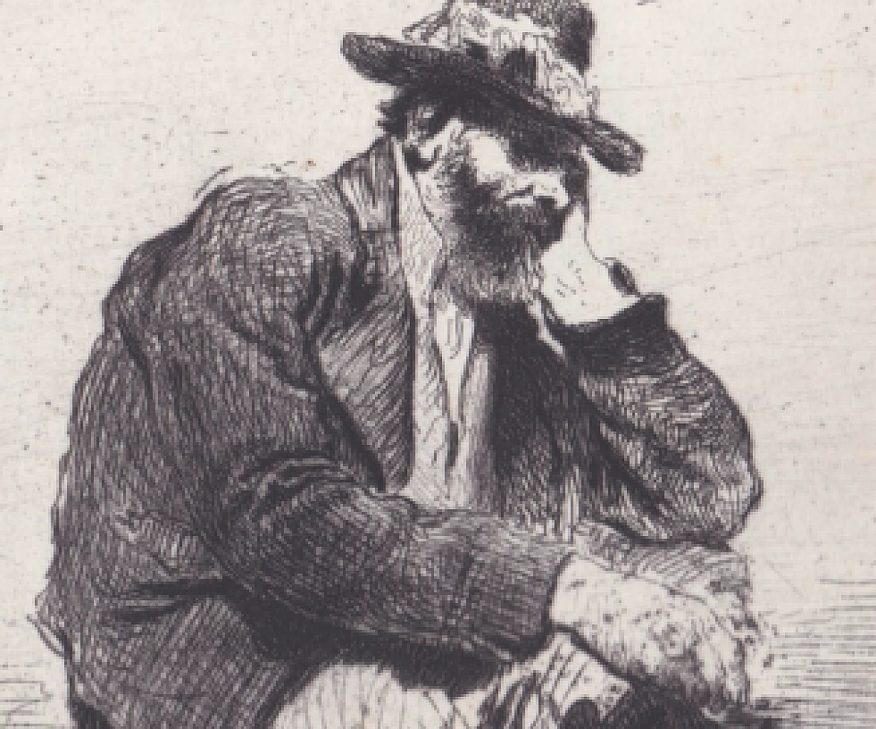 Eleuterio Pagliano, contadino abruzzese, acquaforte, '800 2