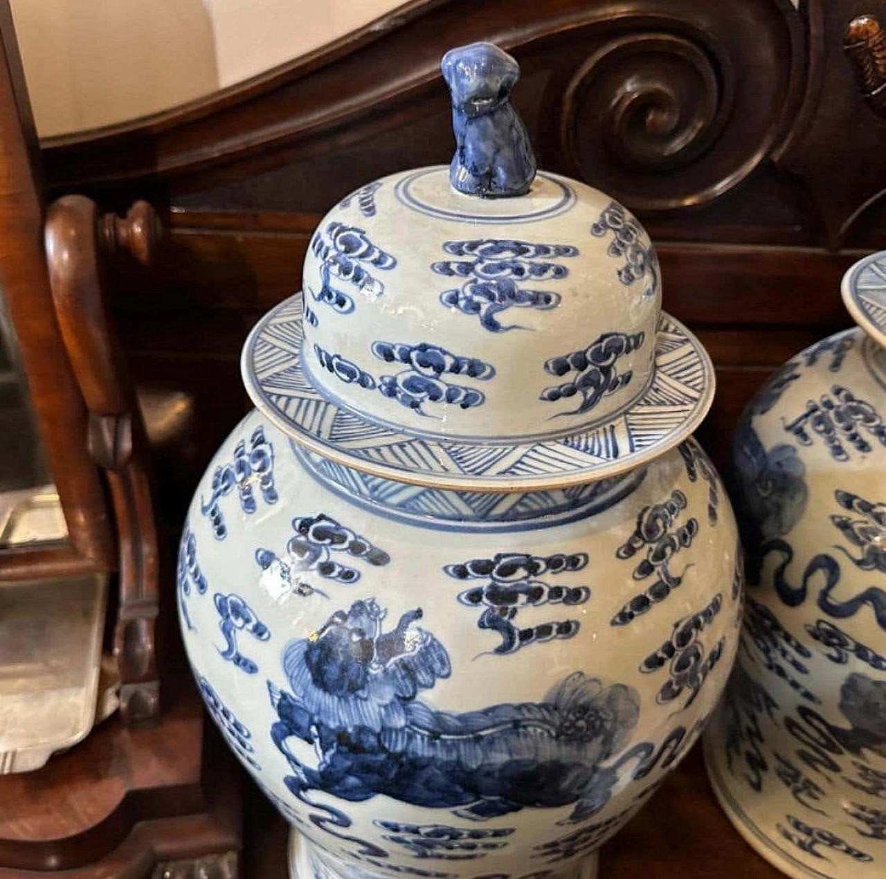 Coppia di vasi da zenzero in ceramica cinese, anni '60 4