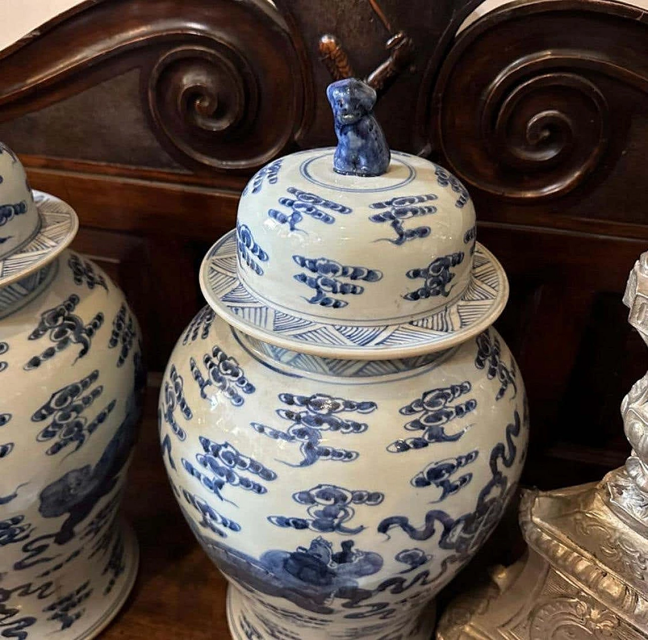 Coppia di vasi da zenzero in ceramica cinese, anni '60 5
