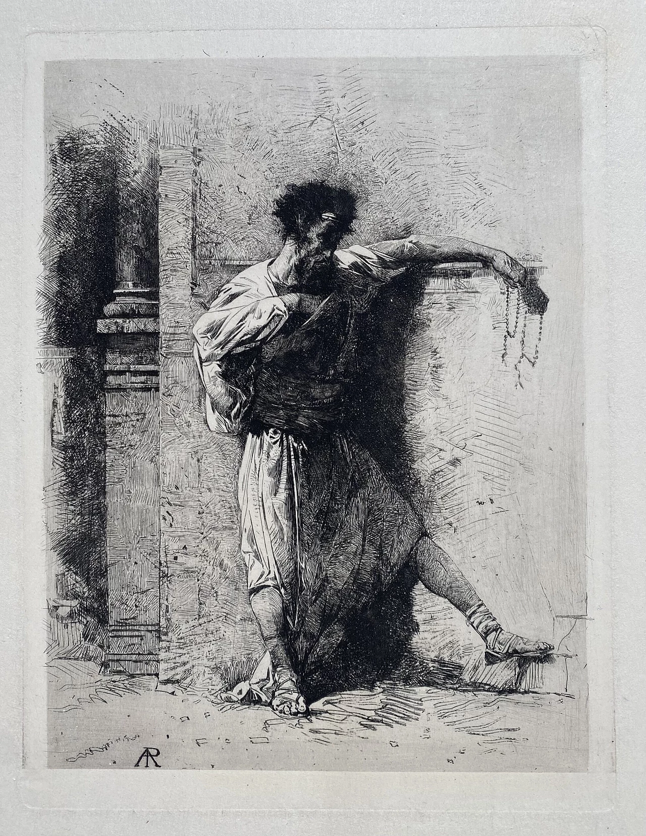A. Pasini, Abbrutimento/Ricordo di Costantinopoli, acquaforte, 1870 1