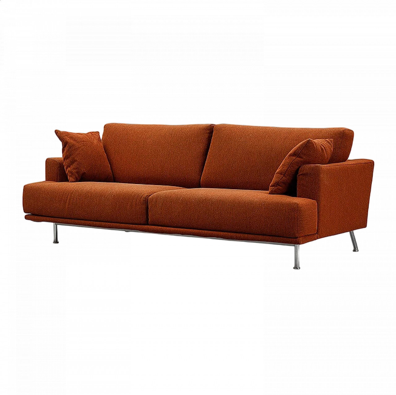 NEST 253 sofa in brick orange by Piero Lissoni for Cassina, 1999 11